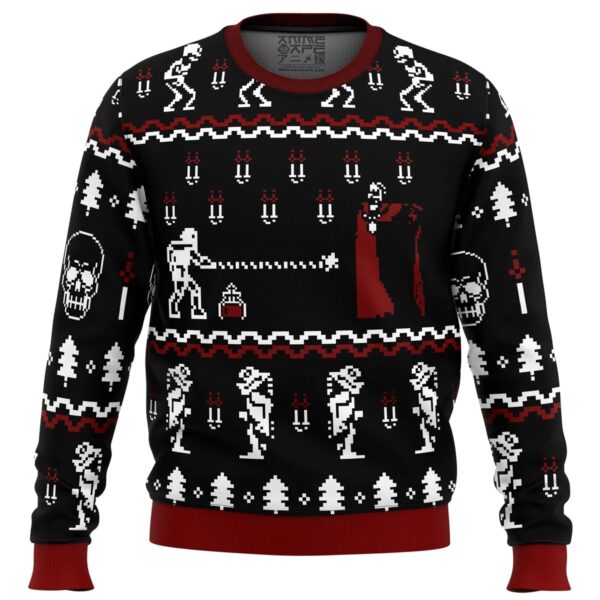 Castlevania Classic Game Gifts For Family Holiday Christmas Ugly Sweater