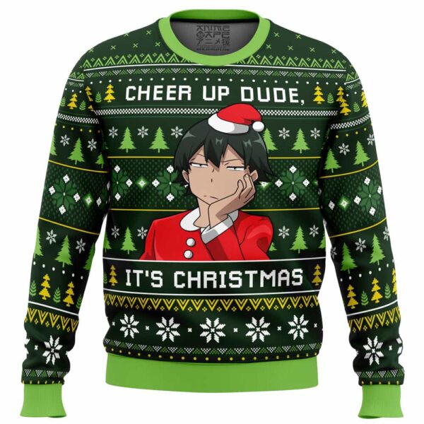 Cheer Up Dude My Teen Romantic Comedy SNAFU Gifts For Family Holiday Christmas Ugly Sweater