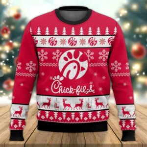 Chick Fil A Christmas Best Holiday Christmas Ugly Sweater Gifts For Family Special Gift For Xmas