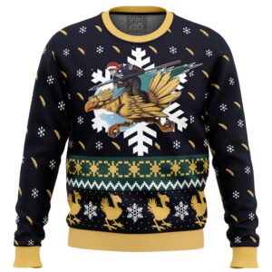 Chocobo Christmas Final Fantasy Gifts For Family Holiday Christmas Ugly Sweater