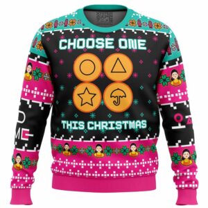 Choose One This Christmas Squid Game Best Gifts For Family For Holiday Christmas Ugly Sweater