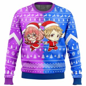 Christmas Akihito And Mirai Beyond the Boundary Gifts For Family Holiday Christmas Ugly Sweater