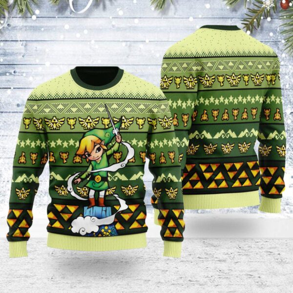 Christmas Art from The Wind Waker Gifts For Holiday Christmas Ugly Sweater