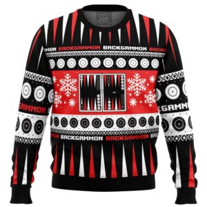 Christmas Backgammon Board Games Gifts For Family Holiday Christmas Ugly Sweater