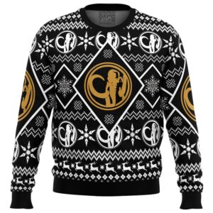 Christmas Black Ranger Power Rangers Gifts For Family Holiday Christmas Ugly Sweater