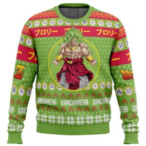 Christmas Broly DBZ Gifts For Family Holiday Christmas Ugly Sweater