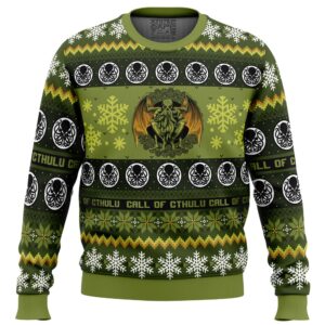 Christmas Call of Cthulu Board Games Gifts For Family Holiday Christmas Ugly Sweater