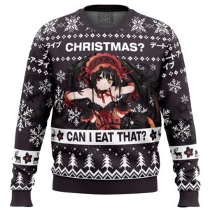 Christmas Can I Eat That Date A Live Gifts For Family Holiday Christmas Ugly Sweater