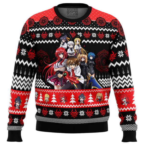 Christmas Characters High School DxD Gifts For Family Holiday Christmas Ugly Sweater