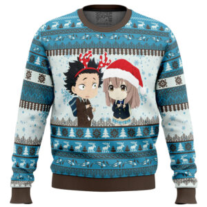 Christmas Couple A Silent Voice Gifts For Family Holiday Christmas Ugly Sweater