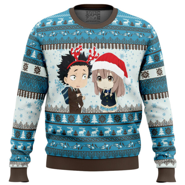 Christmas Couple A Silent Voice Gifts For Family Holiday Christmas Ugly Sweater