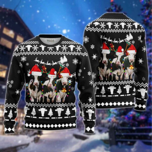 Christmas Cows Best Holiday Christmas Ugly Sweater Gifts For Familys