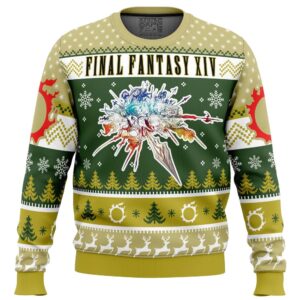 Christmas Fantasy Final Fantasy XIV Gifts For Family Holiday Christmas Ugly Sweater