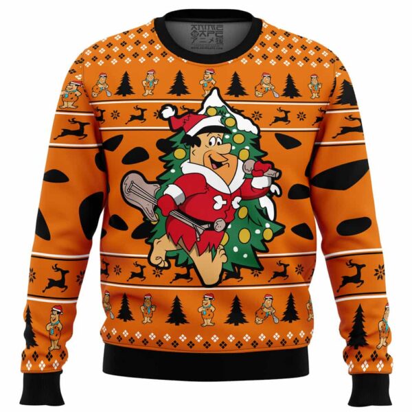 Christmas Fred The Flintstones Gifts For Family Holiday Christmas Ugly Sweater