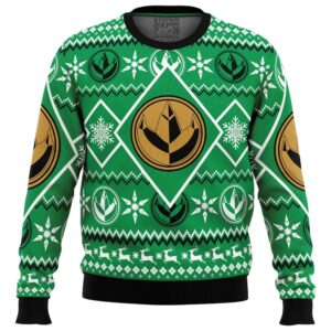 Christmas Green Ranger Power Rangers Gifts For Family Holiday Christmas Ugly Sweater