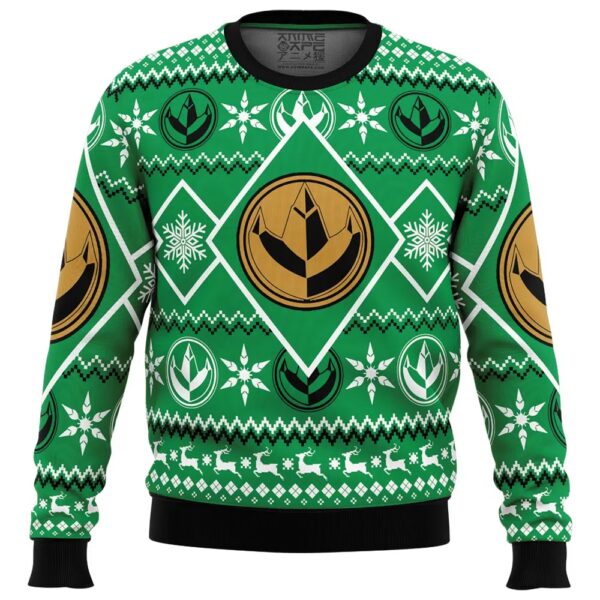 Christmas Green Ranger Power Rangers Gifts For Family Holiday Christmas Ugly Sweater