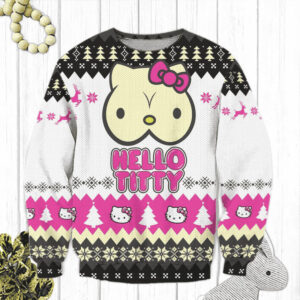 Christmas Hello Kitty Sweater Hello Kitty Best Holiday Christmas Ugly Sweater Gifts For Family Hello Kitty Xmas Sweater