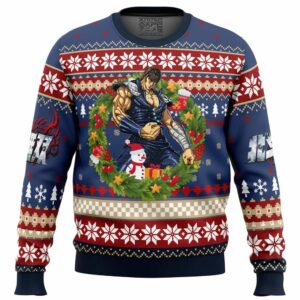 Christmas Kenshiro Fist of The North Star Gifts For Family Holiday Christmas Ugly Sweater