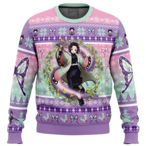 Christmas Kochou Shinobu Demon Slayer Gifts For Family Holiday Christmas Ugly Sweater