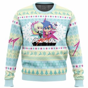 Christmas Lio and Galo Promare Best Gifts For Family For Holiday Christmas Ugly Sweater