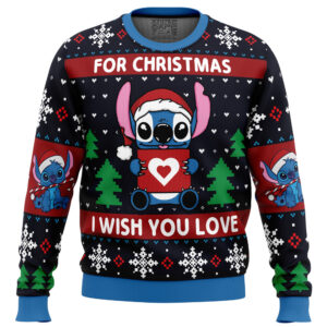 Christmas Love Stitch Gifts For Family Holiday Christmas Ugly Sweater