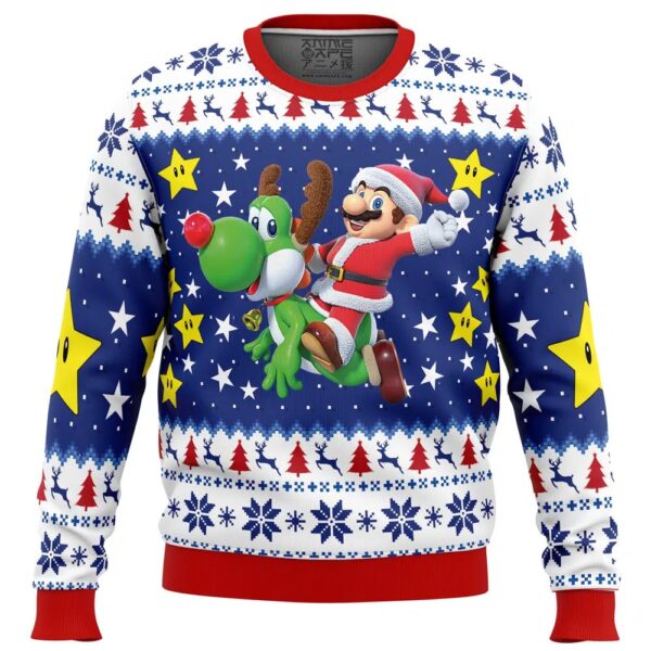 Christmas Odyssey Mario Bros Gifts For Family Holiday Christmas Ugly Sweater