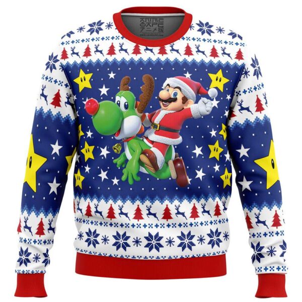 Christmas Odyssey Super Mario Bros Gifts For Family Holiday Christmas Ugly Sweater