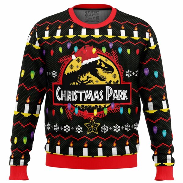 Christmas Park Jurassic Park Gifts For Family Holiday Christmas Ugly Sweater