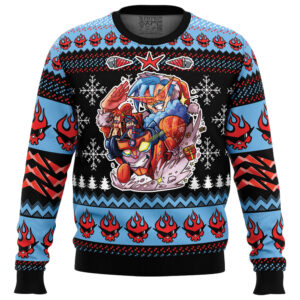 Christmas Party Tengen Toppa Gurren Lagann Gifts For Family Holiday Christmas Ugly Sweater