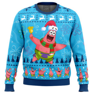 Christmas Patrick Sponge Bob Gifts For Family Holiday Christmas Ugly Sweater