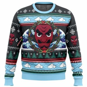 Christmas Sakonji Urokodaki Demon Slayer Gifts For Family Holiday Christmas Ugly Sweater