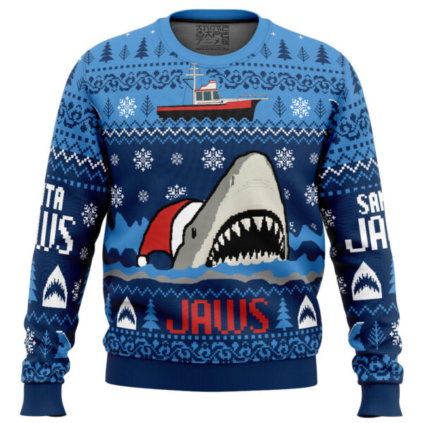 Christmas Shark Santa Jaws Gifts For Family Holiday Christmas Ugly Sweater