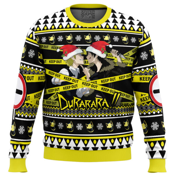 Christmas Shizuo and Izaya Durarara Gifts For Family Holiday Christmas Ugly Sweater