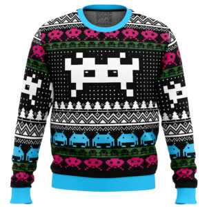 Christmas Space Invaders Gifts For Family Holiday Christmas Ugly Sweater