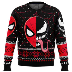 Christmas Spider Man Venom Marvel Comics Gifts For Family Holiday Christmas Ugly Sweater