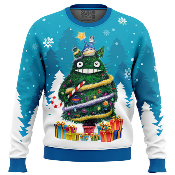 Christmas Totoro My Neighbor Totoro Gifts For Family Holiday Christmas Ugly Sweater