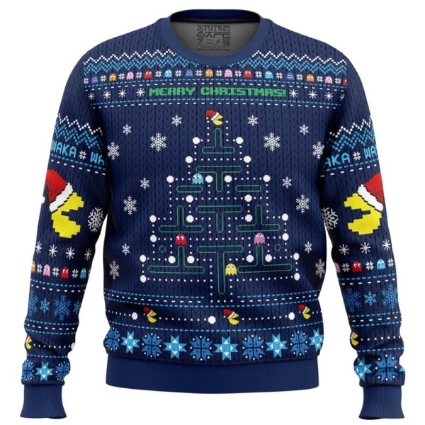 Christmas Tree Pac-Man Best Gifts For Family For Holiday Christmas Ugly Sweater