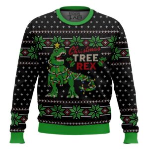 Christmas Tree Rex Jurassic Park Best Holiday Christmas Ugly Sweater Gifts For Family