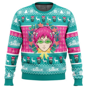 Christmas at School Saiki Kusuo no Psi-nan Gifts For Family Holiday Christmas Ugly Sweater