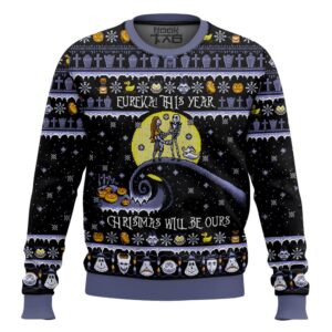 Christmas will be ours The nightmare before Christmas Best Holiday Christmas Ugly Sweater Gifts For Family