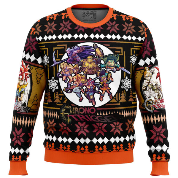 Chrono Heroes Chrono Trigger Gifts For Family Holiday Christmas Ugly Sweater