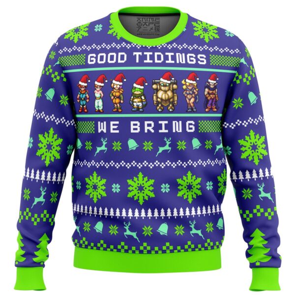 Chrono Trigger Good Tidings We Bring Gifts For Family Holiday Christmas Ugly Sweater