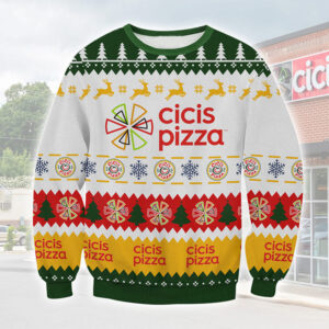 Cicis Pizza Best Holiday Christmas Ugly Sweater Gifts For Family