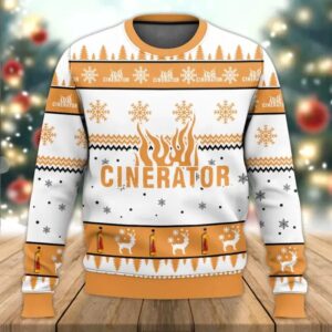 Cinerator Whiskey Gifts For Family Holiday Christmas Ugly Sweater