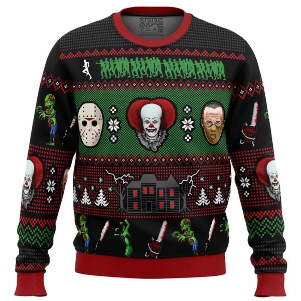 Classic Horror Christmas Gifts For Family Holiday Christmas Ugly Sweater