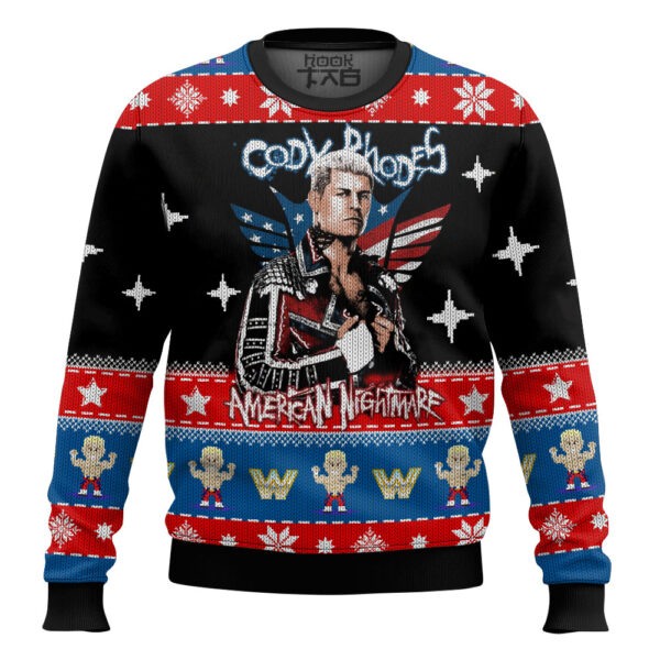 Cody Rhodes WWE Christmas Best Holiday Christmas Ugly Sweater Gifts For Family