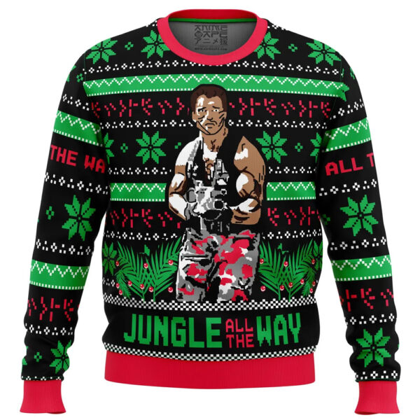 Commando Arnold Schwarzenegger Gifts For Family Holiday Christmas Ugly Sweater