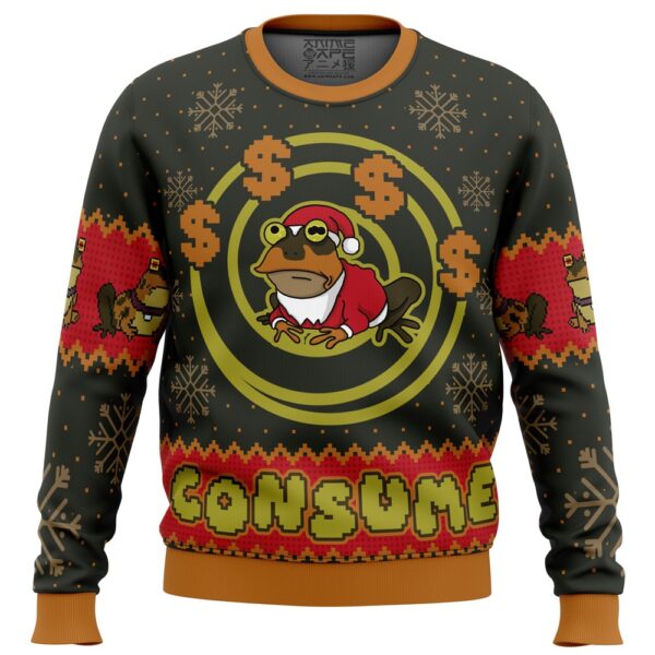 Consume Futurama Gifts For Family Holiday Christmas Ugly Sweater