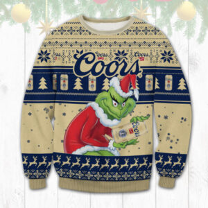 Coors Banquet Grinch Best Holiday Christmas Ugly Sweater Gifts For Family