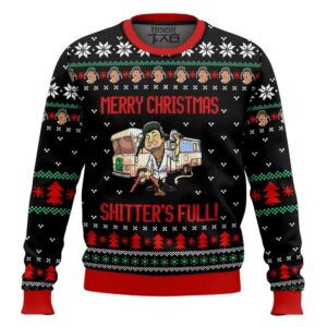 Cousin Eddie Merry Christmas Shitters Full National Lampoon’s Vacation Best Holiday Christmas Ugly Sweater Gifts For Family